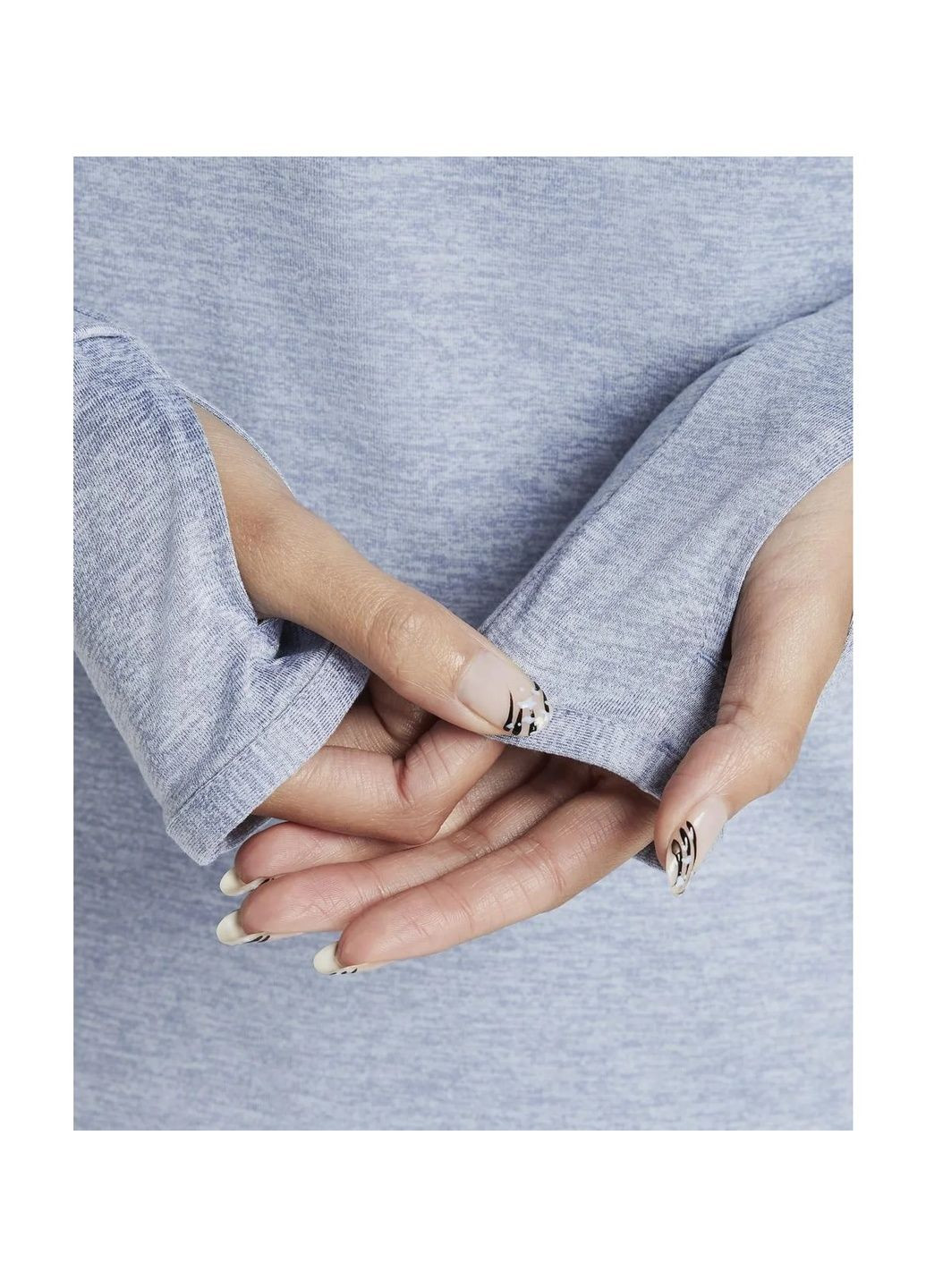 Кофта женская Swift Element Uv Protection 1/4-Zip Running Top Light Blue Nike (365962411)