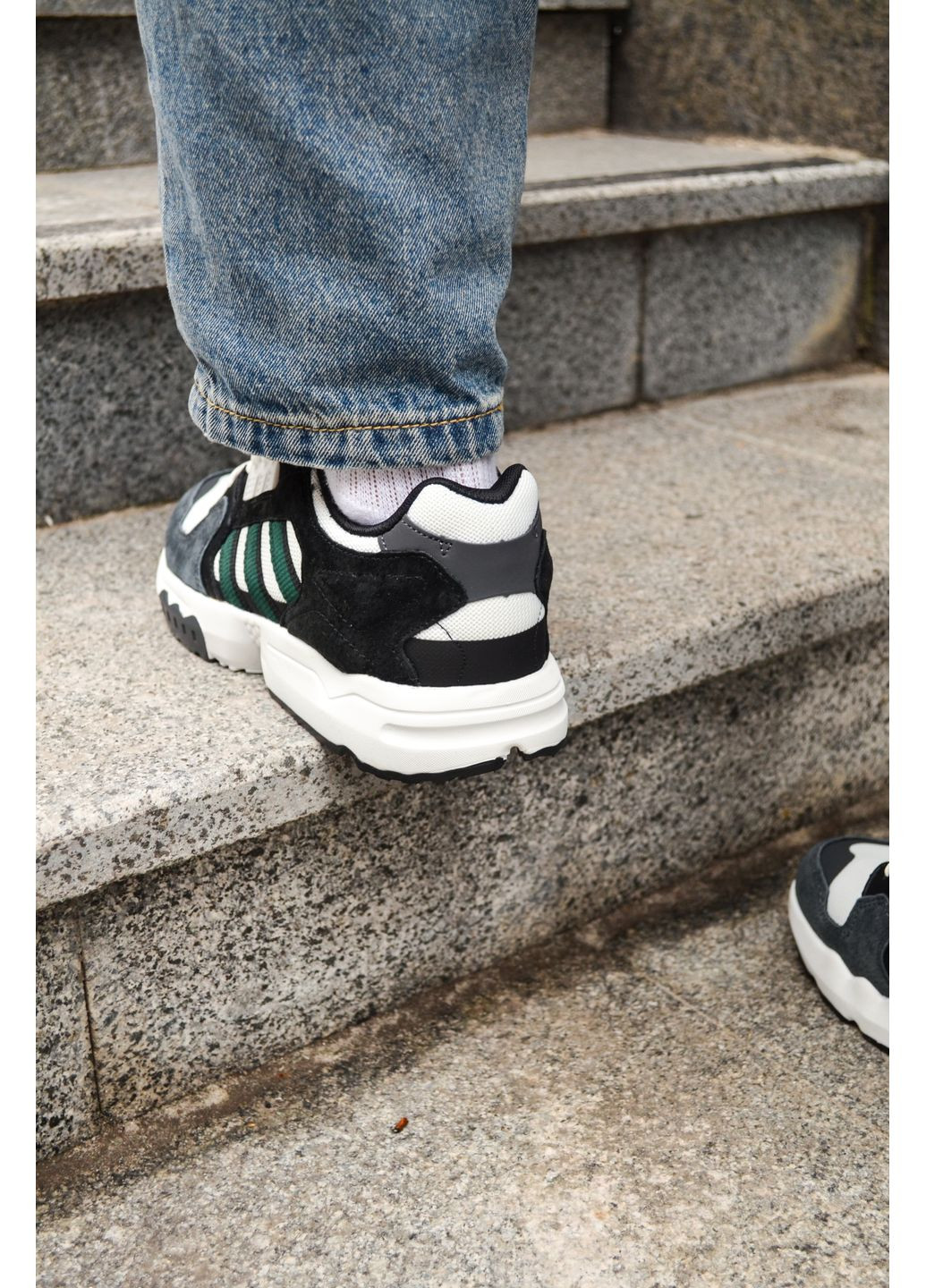 КРОССОВКИ ЖЕНСКИЕ ADIDAS ZX TORSION WHITE GREEN АДИДАС ZX No Brand серые демисезоны (367172238)