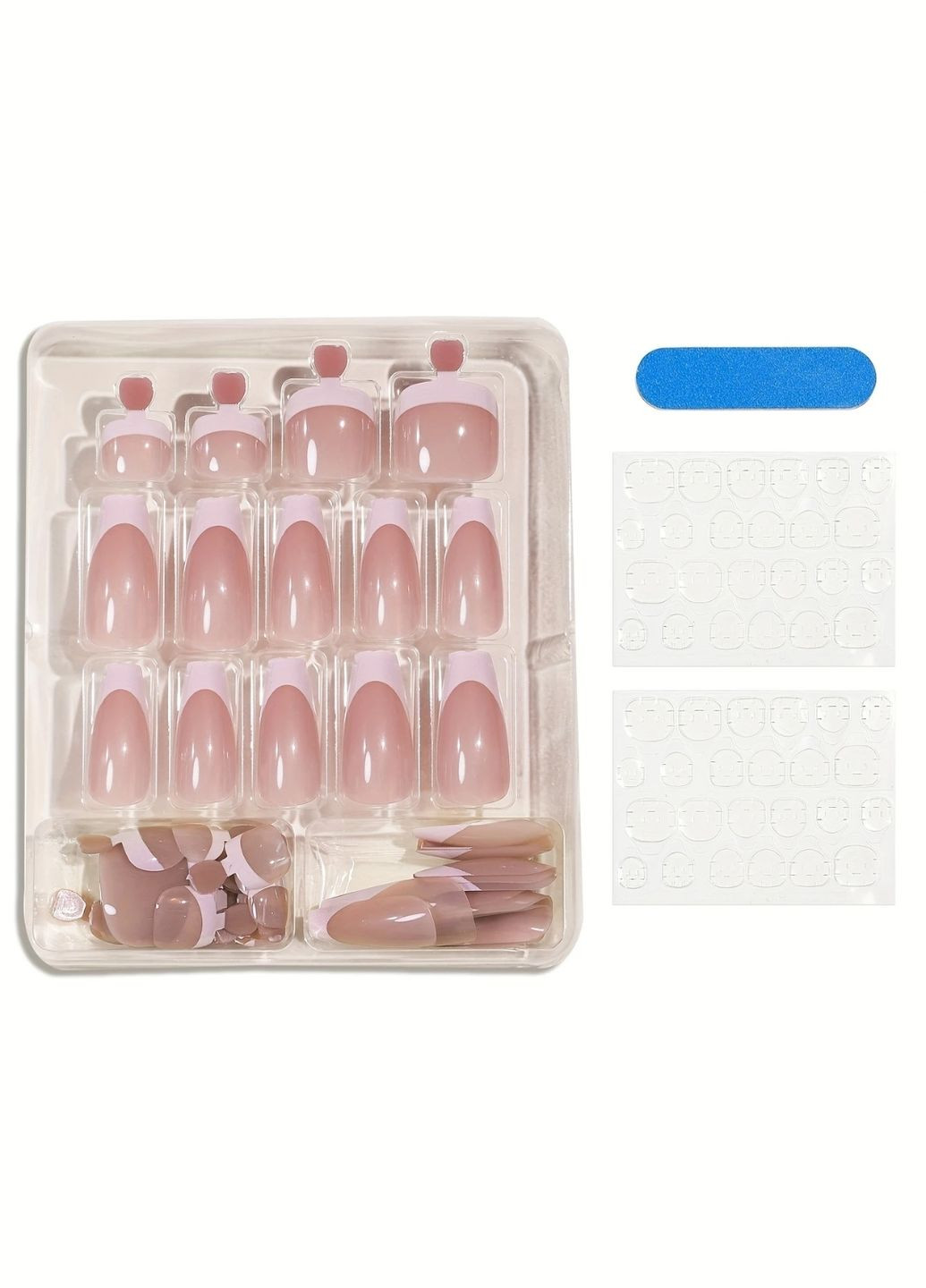 Набор накладных ногтей для рук и ног, со скотчем 48шт. Nails (322167523)