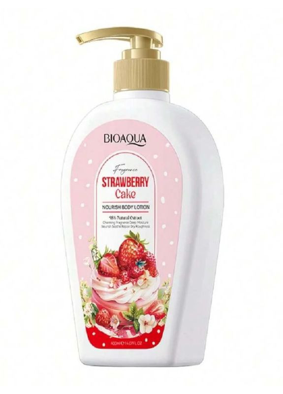 Лосьон для тела с экстрактом клубники, 400ml. Bioaqua (352744148)