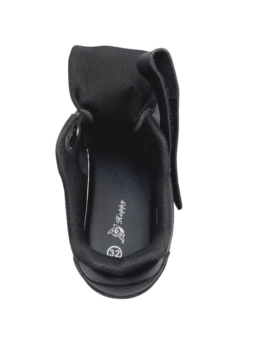 Черные всесезонные кроссовки Happy