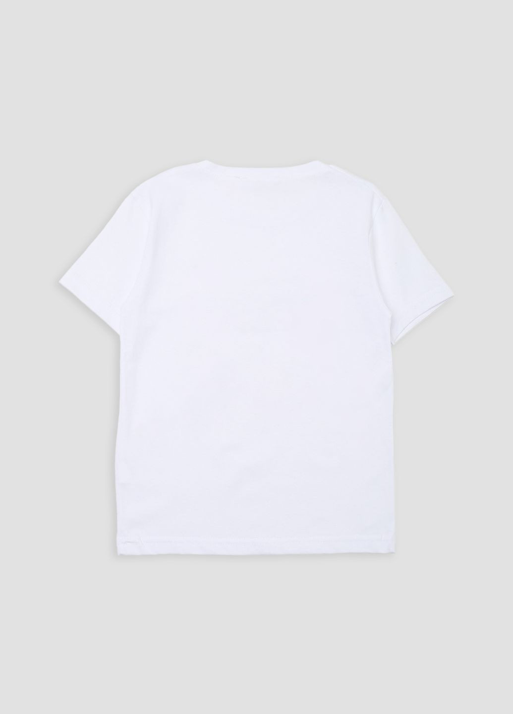 Біла літня футболка з коротким рукавом для хлопчика колір білий cb-00277075 No Brand