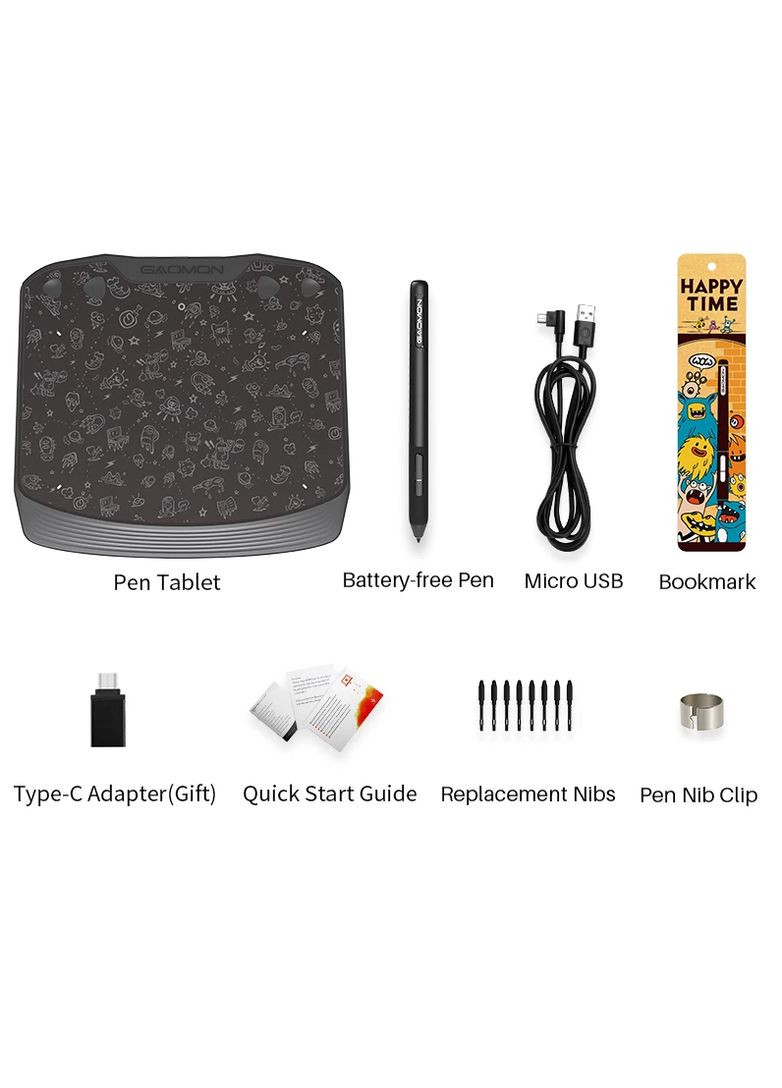 Графічний планшет s830 для малювання Gaomon (300577467)
