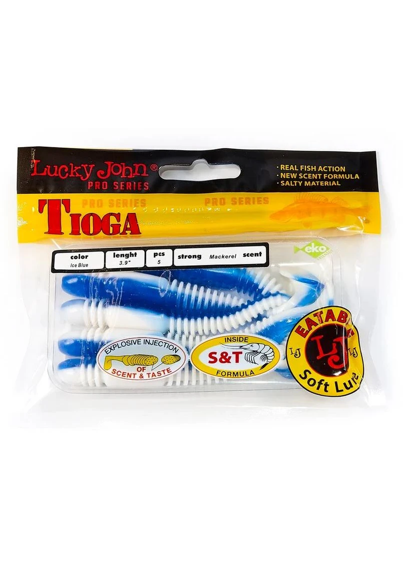 Виброхвост LJ Pro Series Tioga 3,9 дюйма T69 съедобный 5 шт (набор 5 шт) No Brand (402449539)
