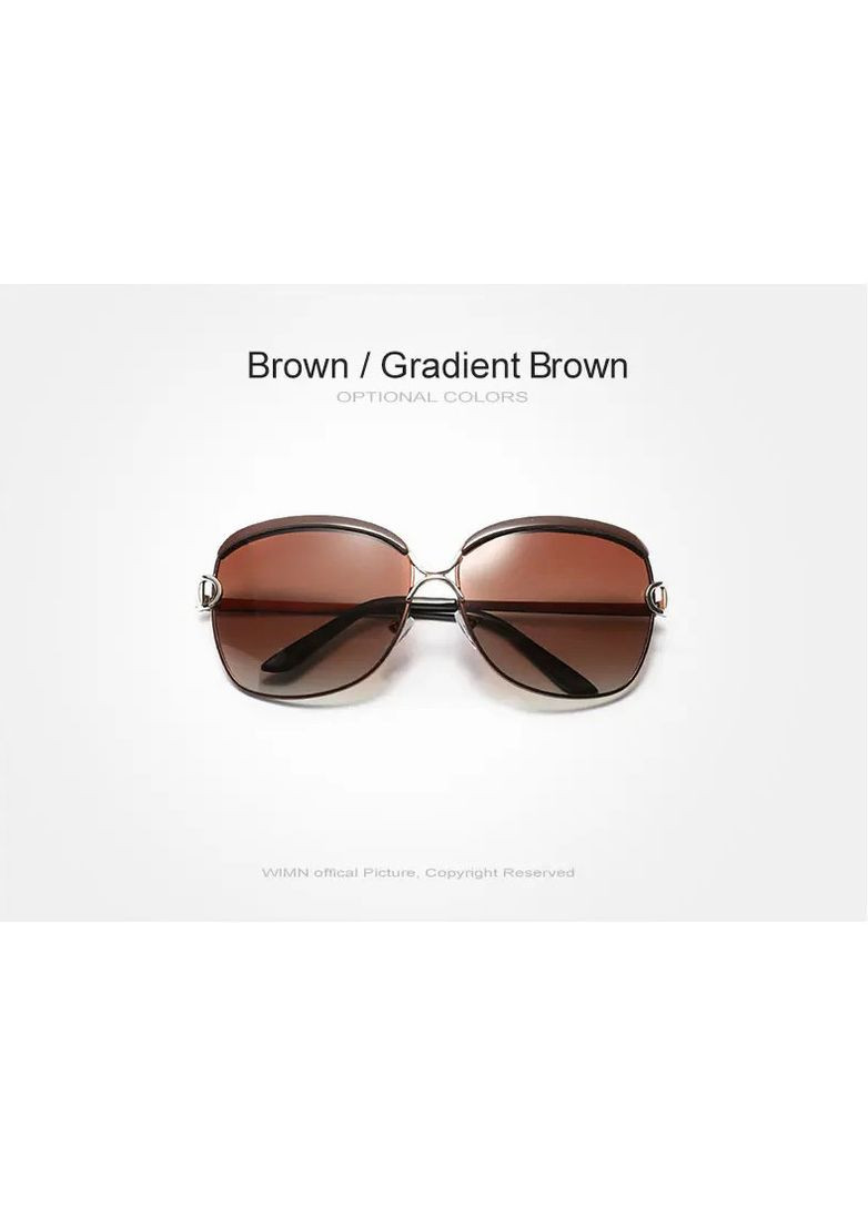 Жіночі пградієнтні поляризаційні сонцезахисні окуляри WIMN N7018 Brown Gradien Brown WIM (303401517)