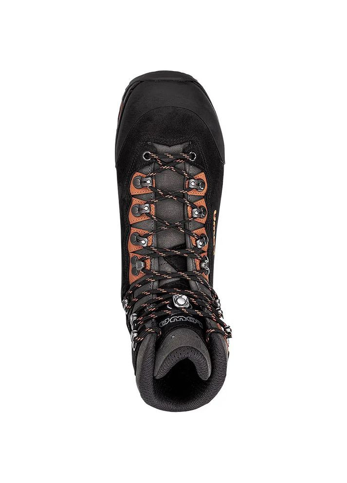 Цветные осенние ботинки мужские camino evo gtx черный-оранжевый Lowa