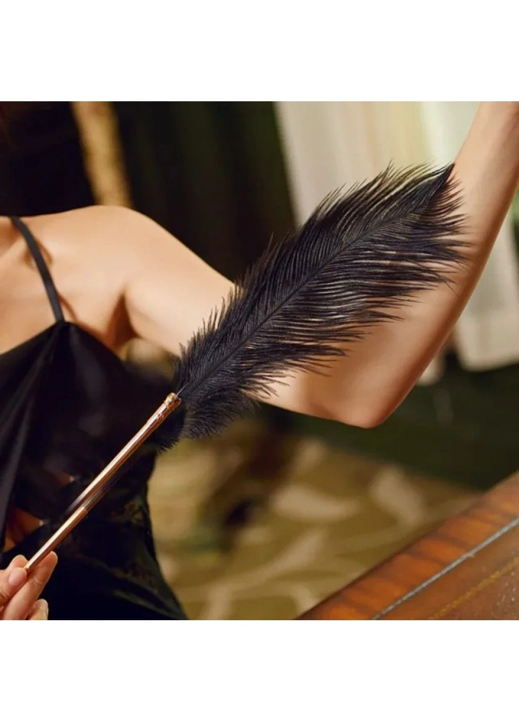 Набор из 2 перышек,Natural Peacock Flirting Feather Tickler Lockink (284120329)