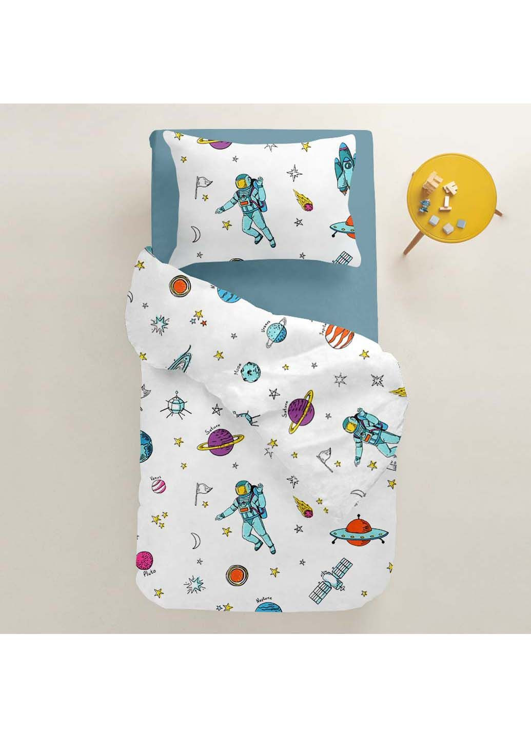 Підліткова постіль з простирадлом на гумці SPACEMAN CS1 160х220 см Cosas (307475703)