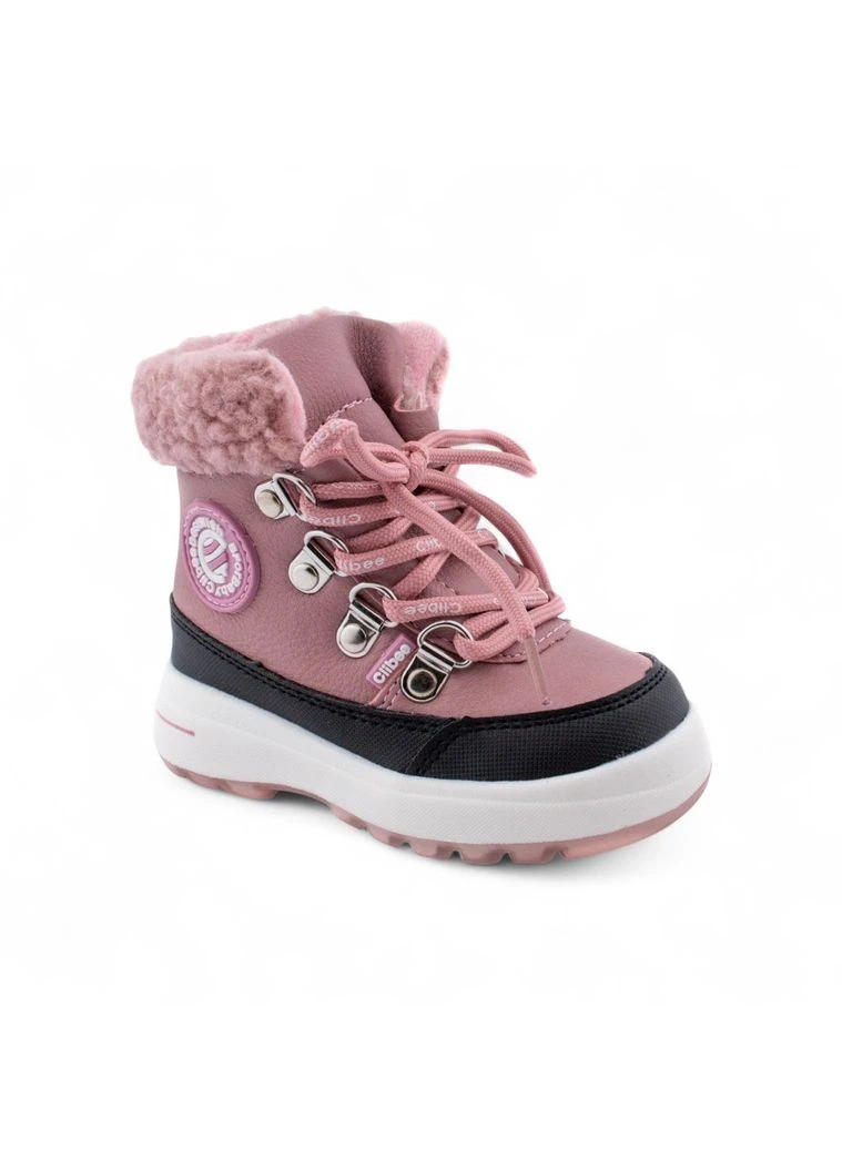 Зимові дитячі черевики для дівчинки рожеві (H188-pink) Clibee (387073222)