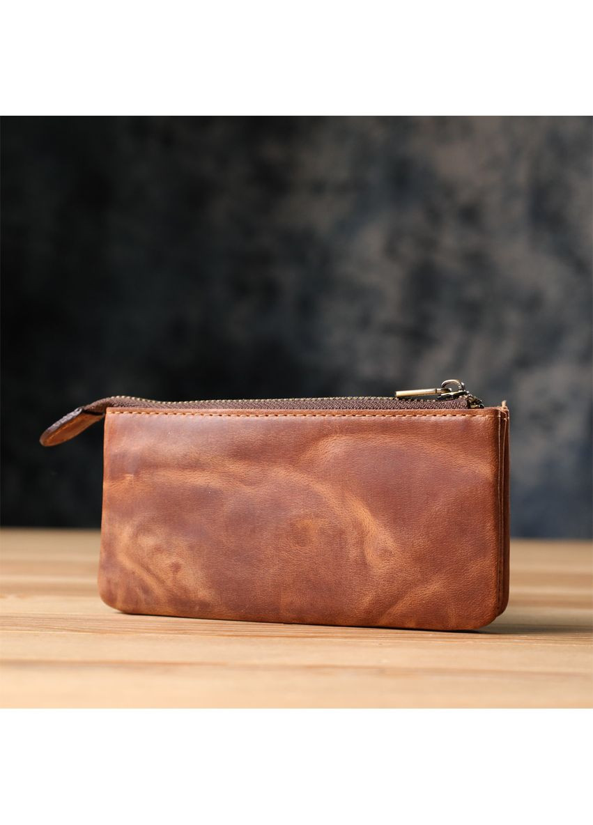 Практическая ключница на два отделения из матовой натуральной кожи 20837_1 (3350 whisky) Свет Tony Perotti (362024774)