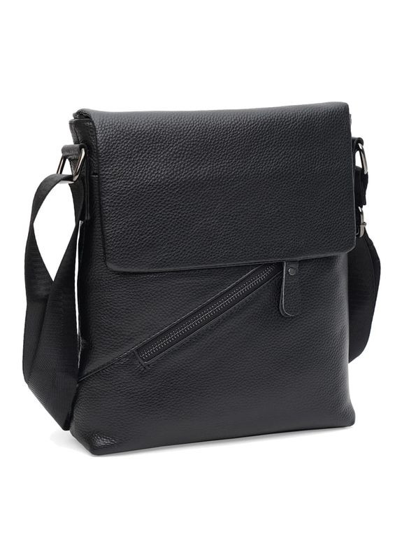 Сумка чоловіча через шкіряне плече K17862bl Чорний Keizer (302008071)