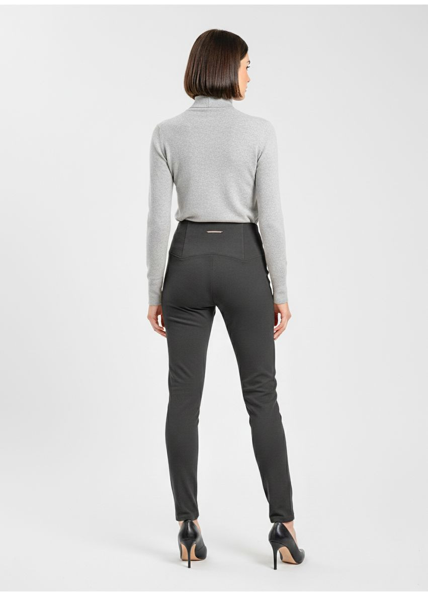 Женские демисезонные брюки с завышенной талией FV-122943-2 Черный Forza Viva (363261570)