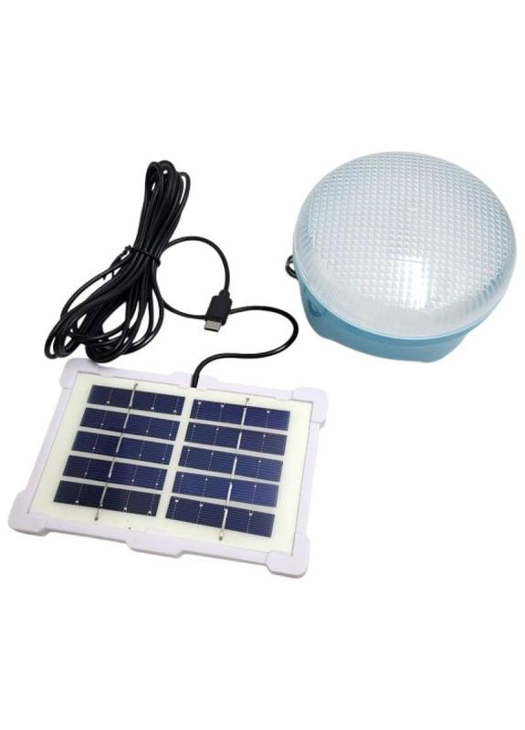 Фонарь аккумуляторная лампа RB-CL023С LED лампа фонарик 3 режимы работы солнечная панель 80 Вт Cclamp (304253323)