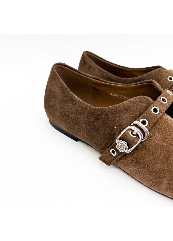 Danler Туфлі (р) Замшa 0-1-1-WJ-280-Z-682-N-374 темно-коричневий з, україна — (354312372)