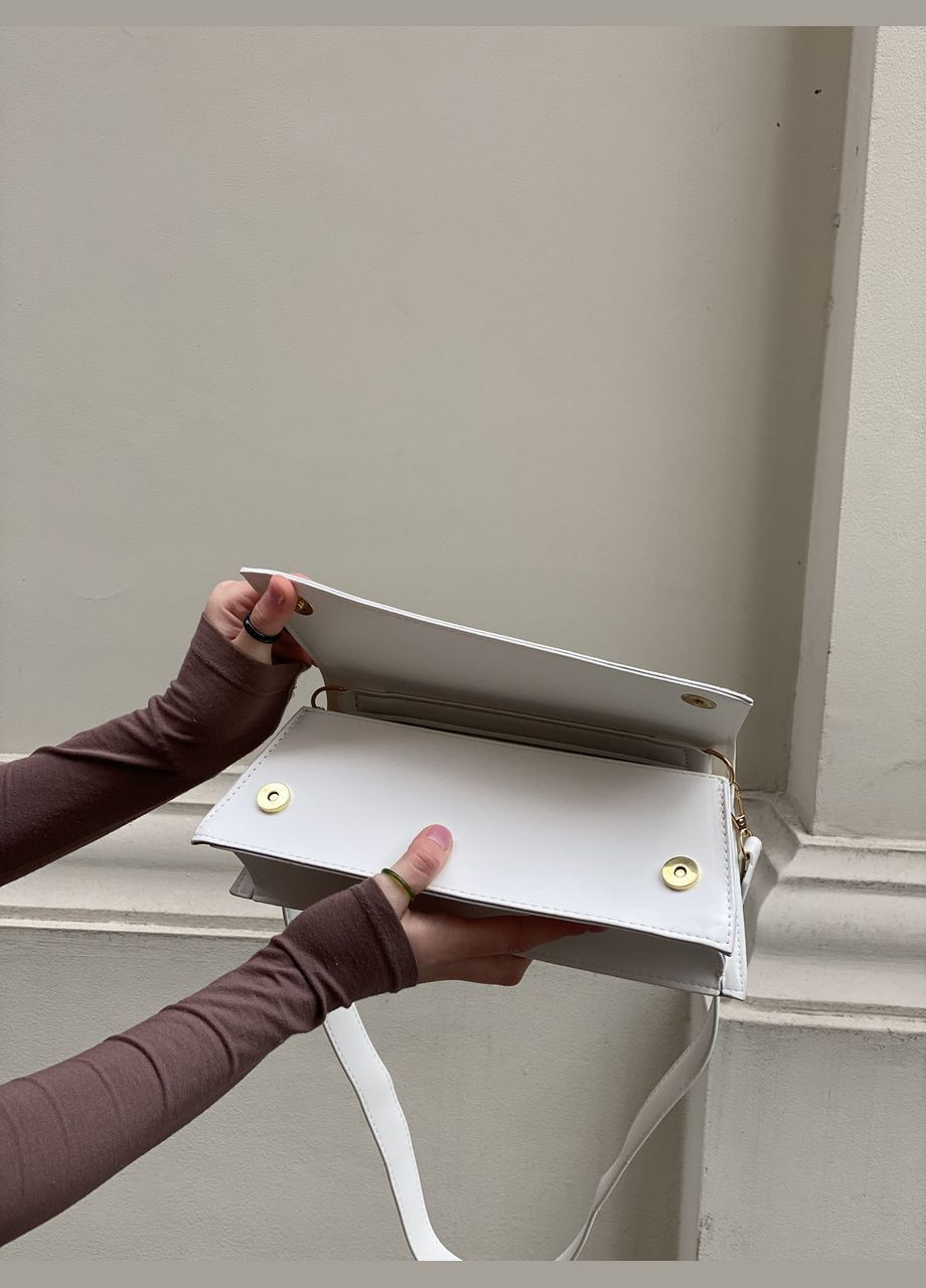 Женская сумка 1481 багет белая No Brand (299279322)