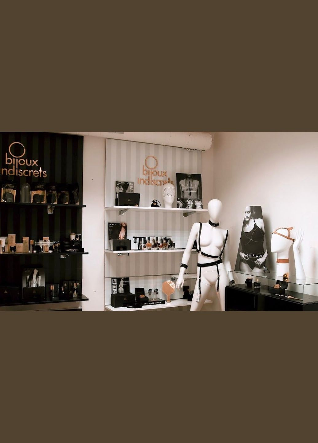 Цепочка для тела Indiscrets Magnifique 8 Body Chain - Gold, украшение для тела Bijoux (334709686)