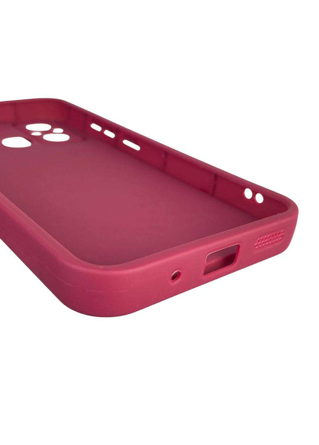 Чехол силиконовый Soft Touch с 3D принтом Майнкрафт для Poco C55 бордовый (Полная защита камеры) Xiaomi (373424967)