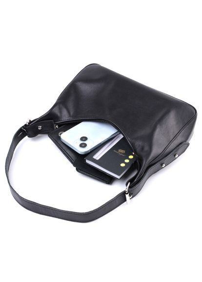 Сумка (22834) Shvigel З натуральної шкіри Чорна (364661059)