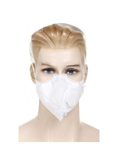 Маска респиратор защитная с клапаном Compass М-110 1 шт. П-1К No Brand (317049080)