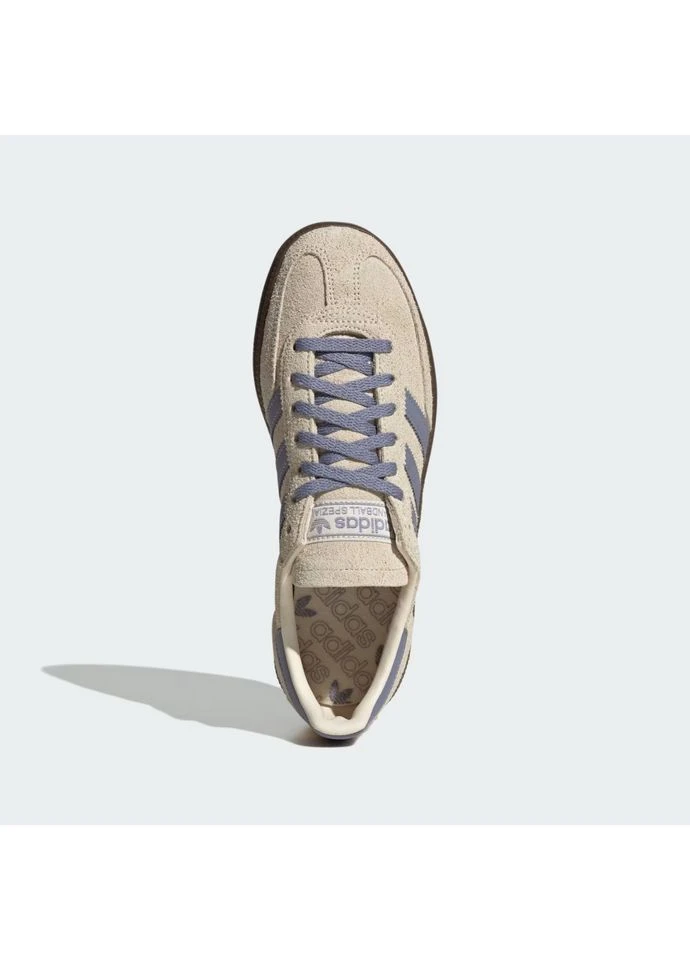 Бежевые демисезонные кроссовки handball spezial beige/blue adidas
