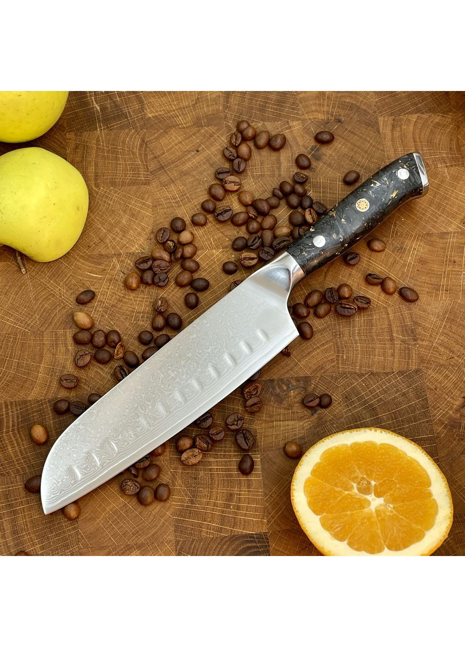 Нож Кухонный Santoku (VG-10, Carbon) No Brand (361149037)