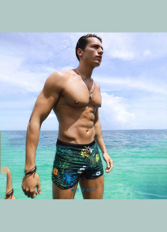 Мужские зеленые пляжные, спортивные, повседневные, кэжуал мужские плавки зеленый 6694 Sport Line