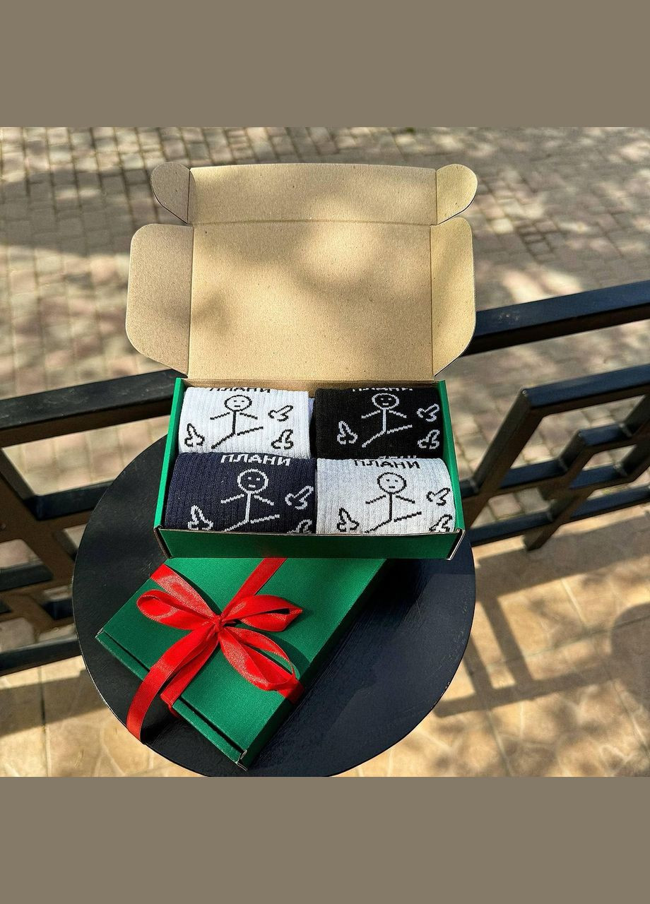 Комбіновані бокс жіночих подарункових шкарпеток 36-41 на 4 пари Vakko (308201787)