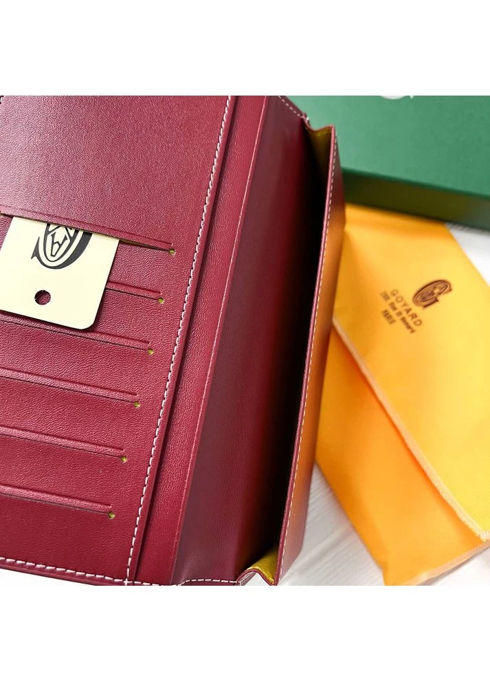 Чоловічий гаманець з відділенням для телефона Goyard (099) Lux bordeaux No Brand (402245356)