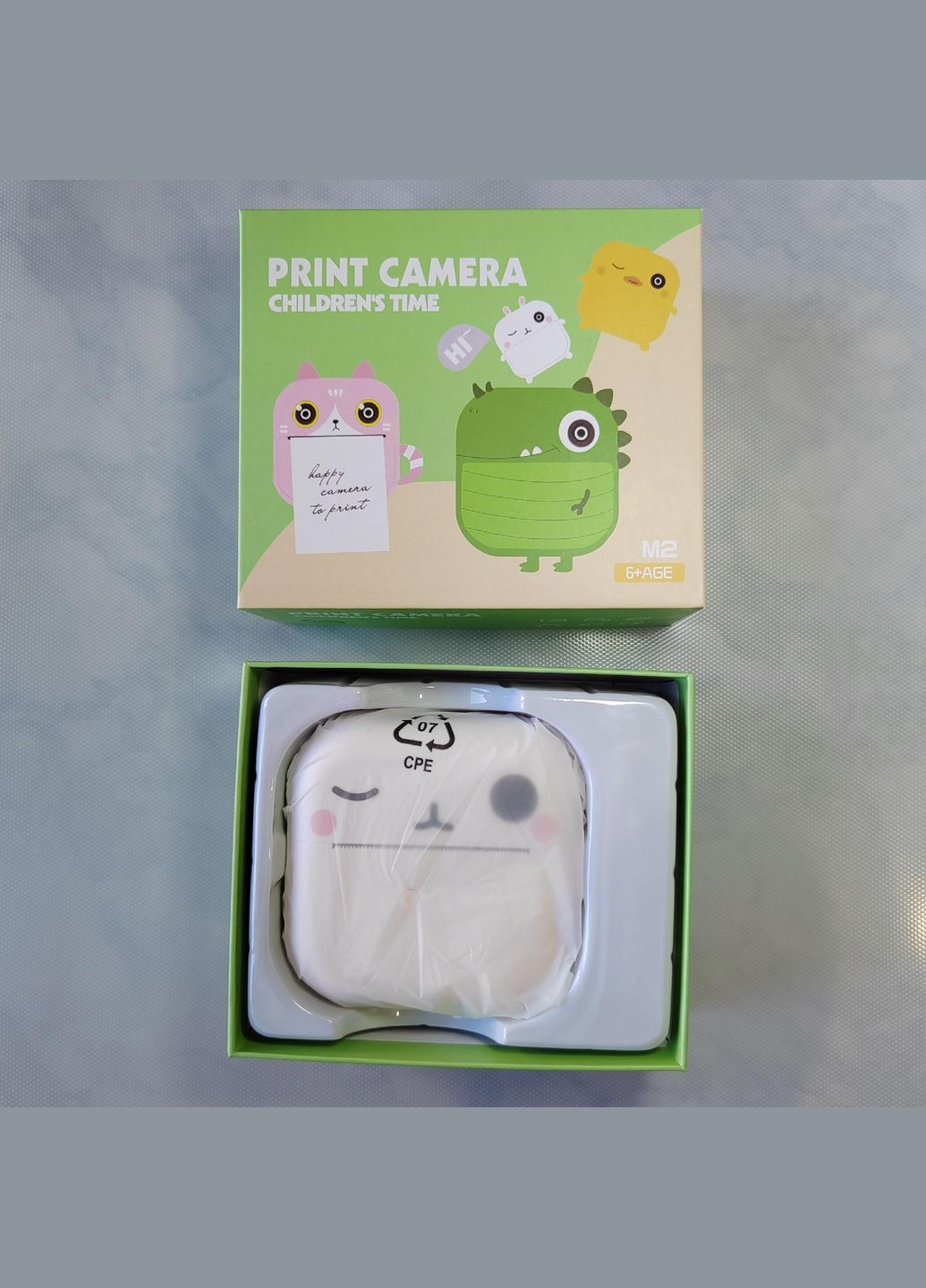 Мини камера для малыша с моментальной печатью фотографий мгновенной печати с играми и картой памяти с набором бумаги 4 шт No Brand M2 (323209896)