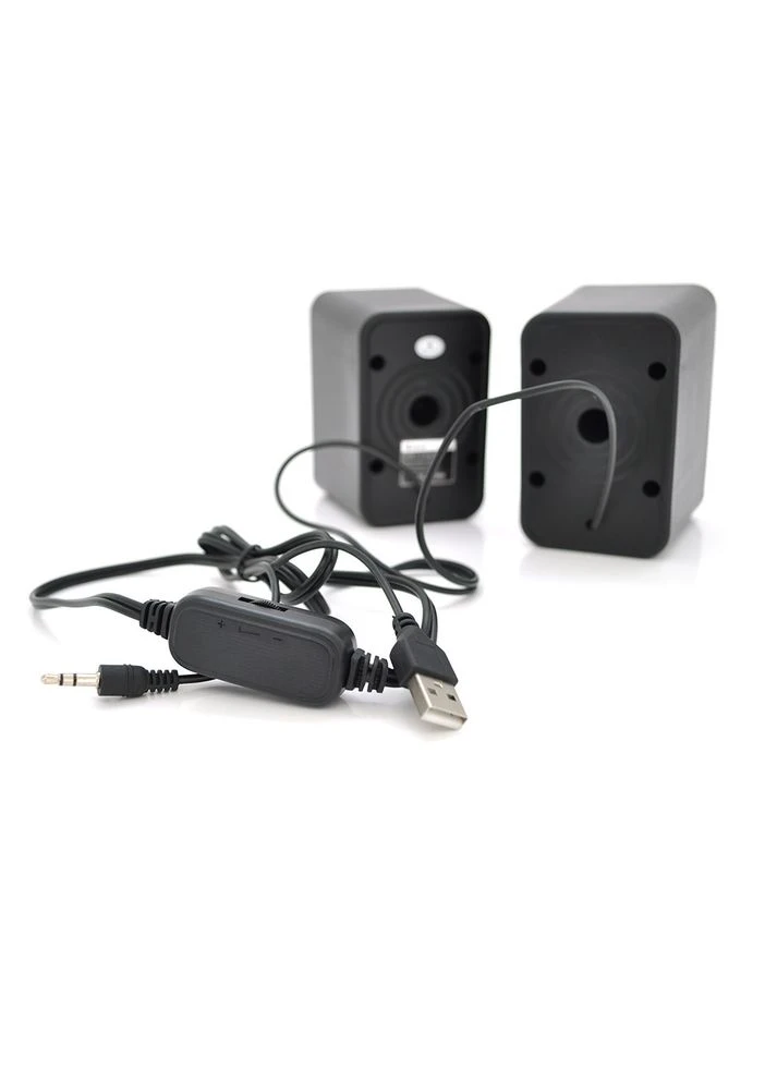 Колонки 2.0 S-444 для ПК і ноутбука, USB + 3.5mm, 2x3W, 20Hz- 20KHz, BOX Kisonli (391021244)