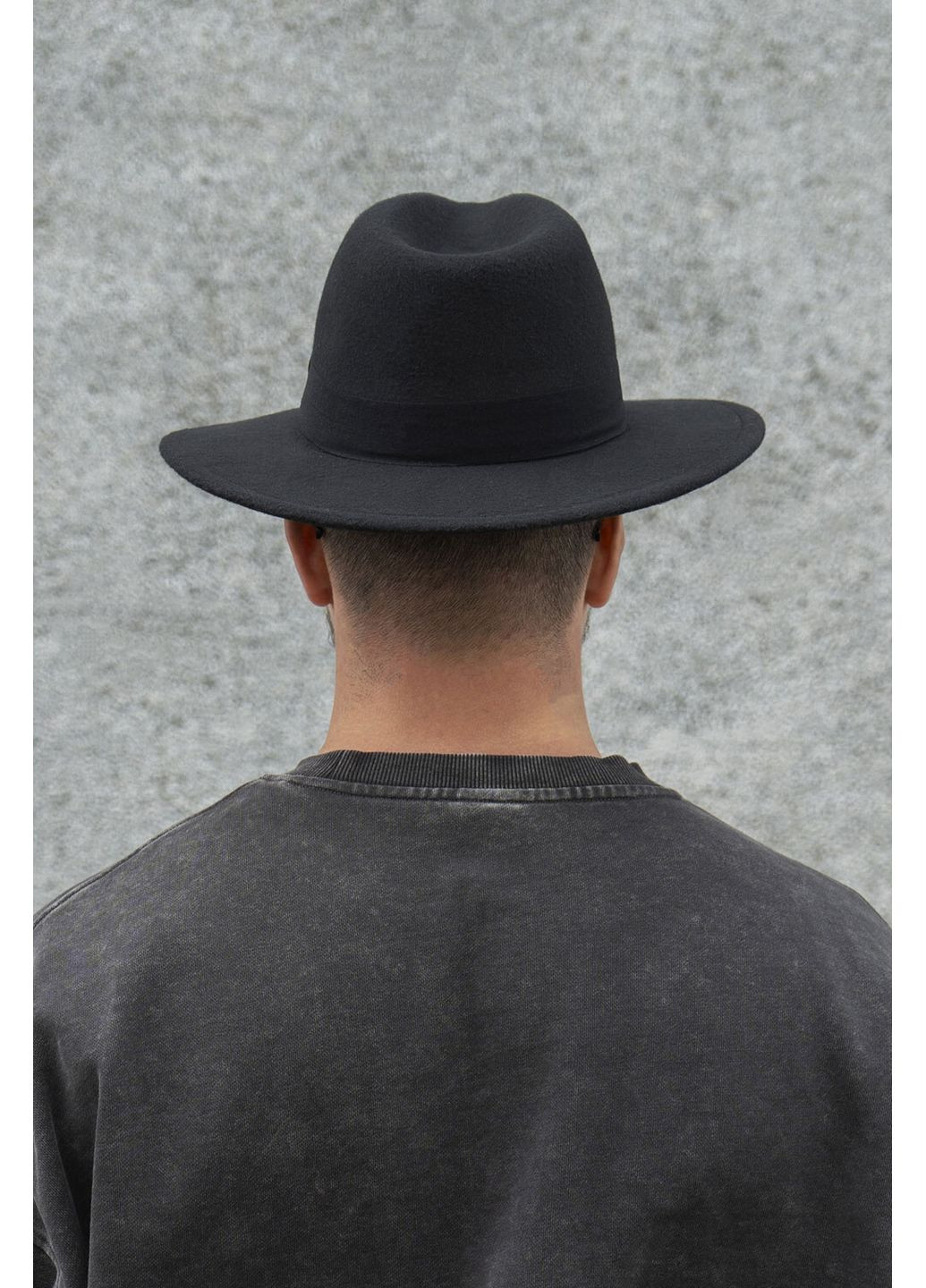 Чоловічий Капелюх Fedora З Стрічкою Black Without (350619703)