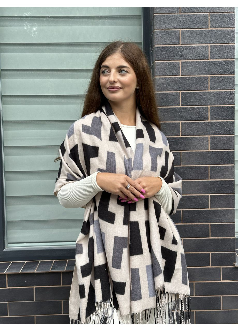 Шарф кашеміровий палантин жіночий світло No Brand (359429695)