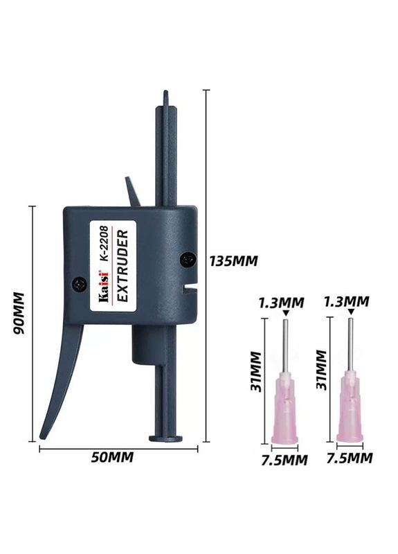 Дозатор паяльной пасты, клея K-2208 диспенсер, толкатель, экстрактор для шприца 10cc Kaisi (326806593)