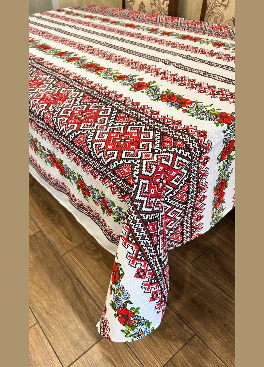 Скатерть с украинским орнаментом гипоаллергенная 150х110 см (П4КЕ05020-5) No Brand (306633471)