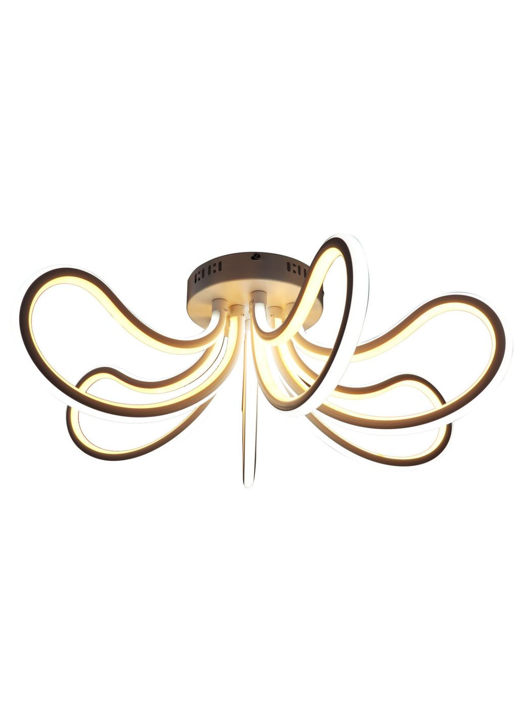 Люстра светодиодная потолочная LED светильник для квартиры на потолок лэд с пультом 25583 Белый 26х71х71 см. Sunnysky (364763052)