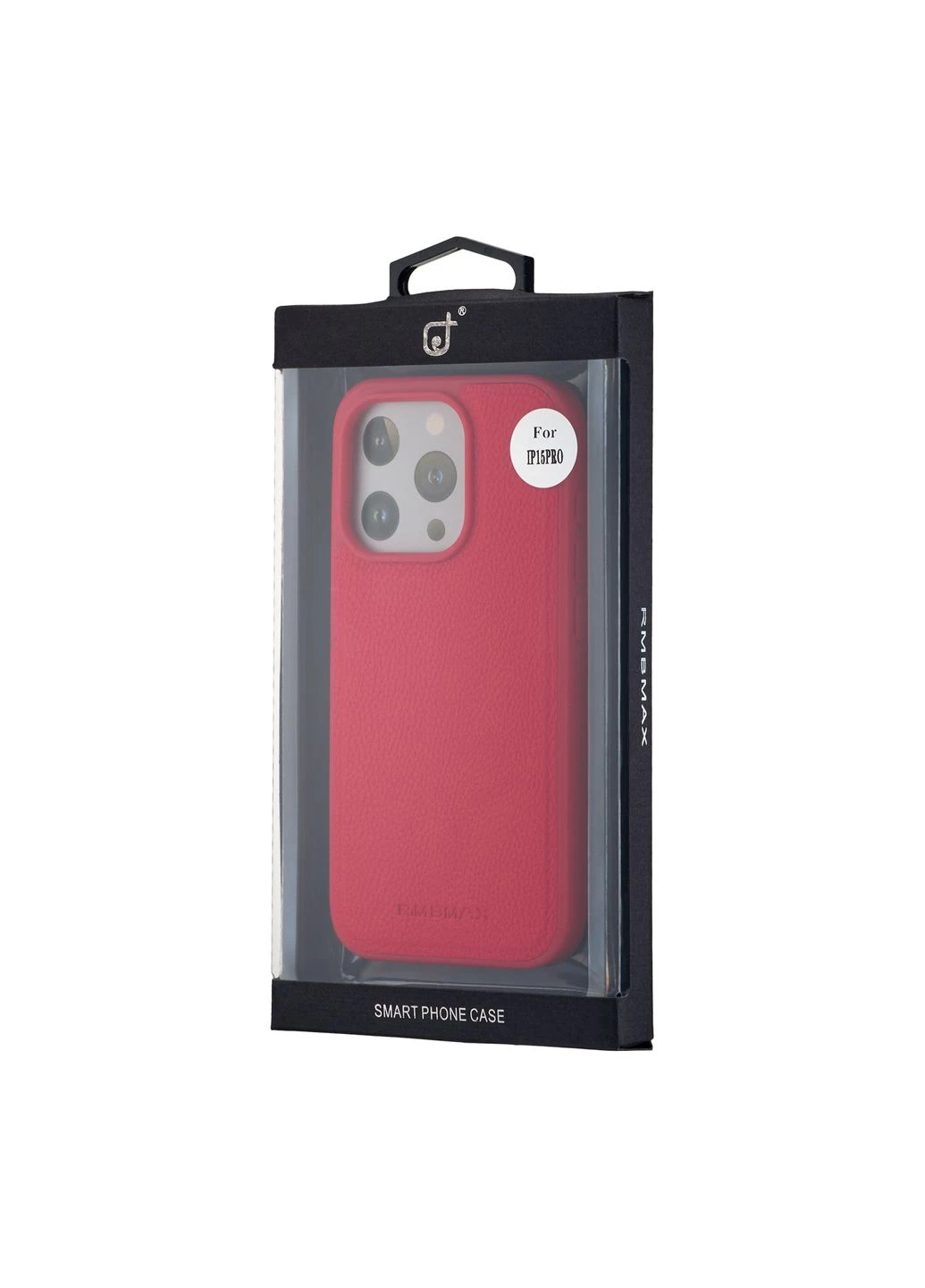 Чохол Jinduka Leather with MagSafe Red Case iPhone 15 Pro (297456179)