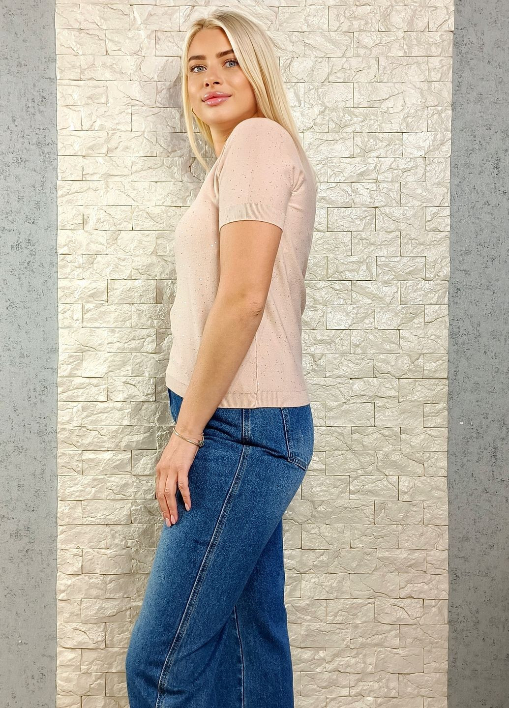 Пудровий демісезонний джемпер джемпер Bluoltre