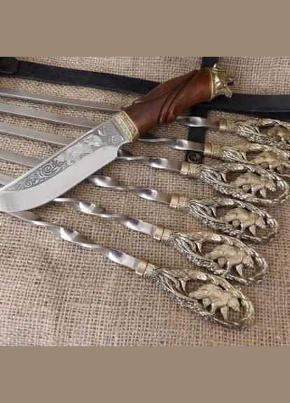 Набор шампуров с ножом 473041 Masterkrami (325476355)