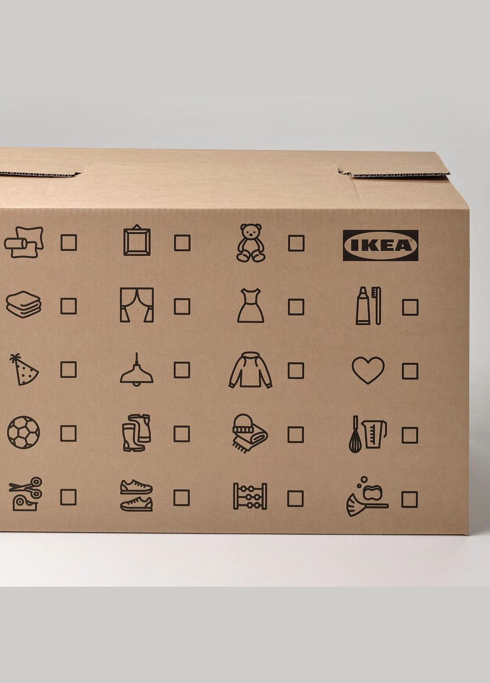 Рухомий картон ІКЕА DUNDERGUBBE 64x34x40 см/80 л (40534562) IKEA (278406117)