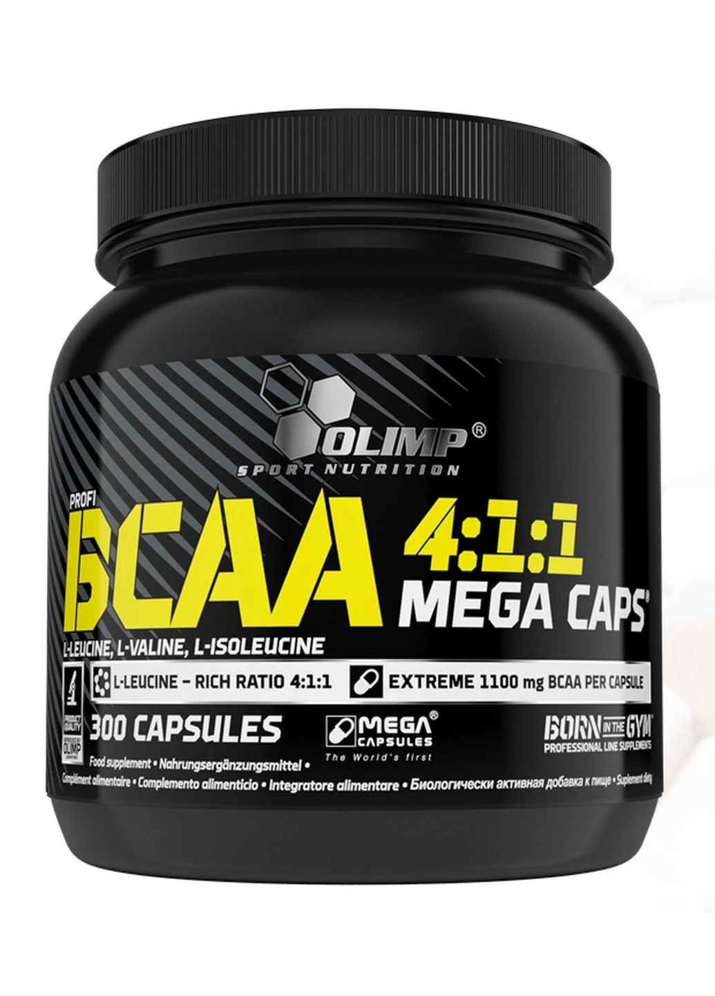 Аминокислота BCAA 4:1:1 Mega Caps, 300 капсул Olimp (293341261)