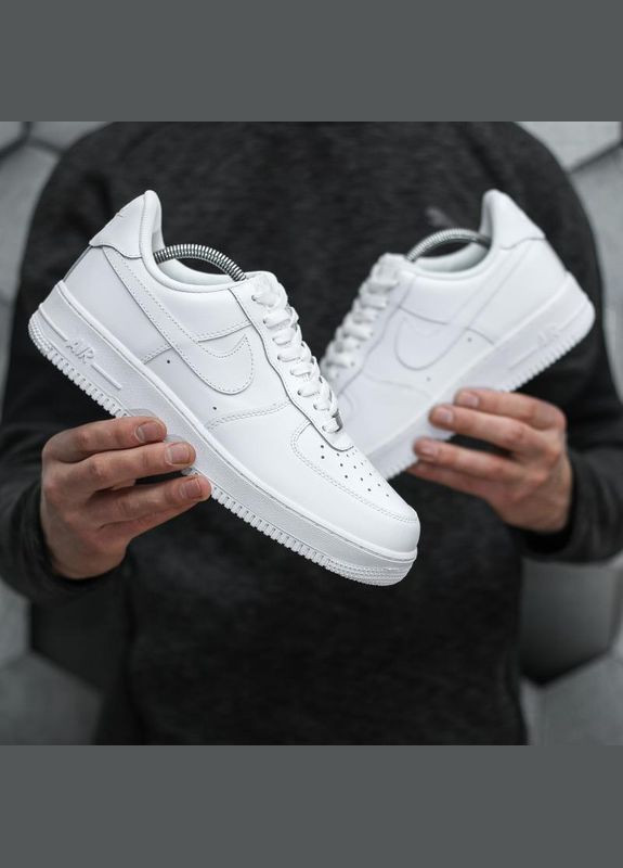 Білі Осінні унісекс кросівки air force 1572 white No Brand