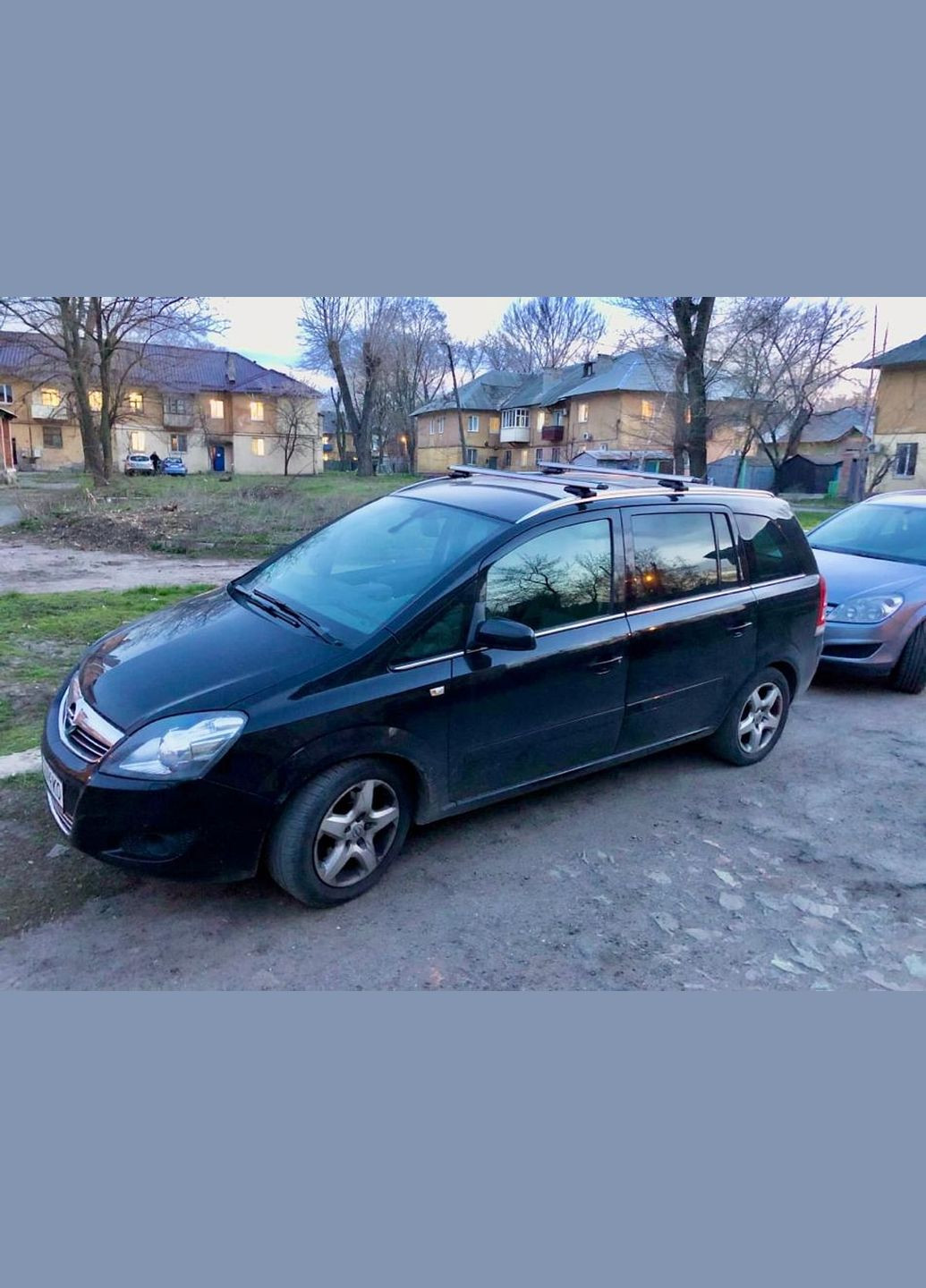 Багажник модельный Opel Zafira 04-11 в сборе из алюминия аэро. поперечинами на рейлинг "Кенгуру" No Brand (354758868)