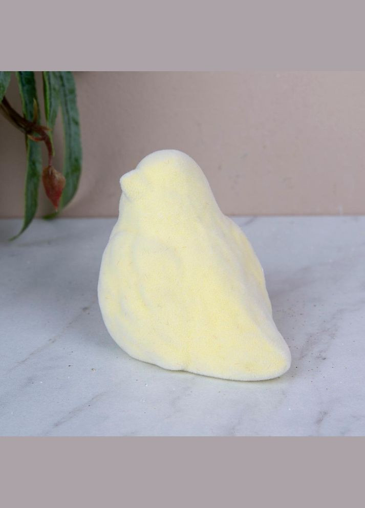 Статуетка "оксамитова" пташка жовта 4009-6 Guris (322539433)