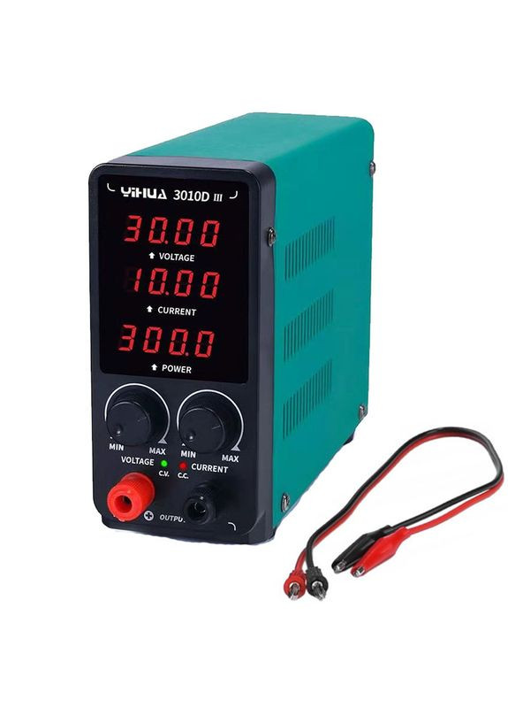 Блок живлення 3010D-III, 30V, 10A, 300W імпульсний, цифрова індикація (V/A/W) компактний Yihua (293970229)