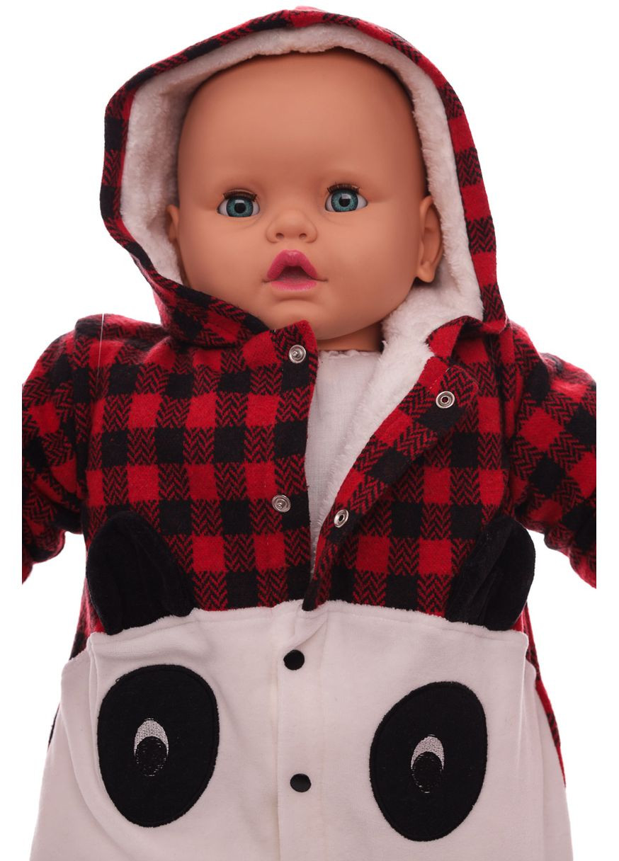 Человечек на травке для мальчика Панда красный 62 см (34808) Murat baby (296193353)