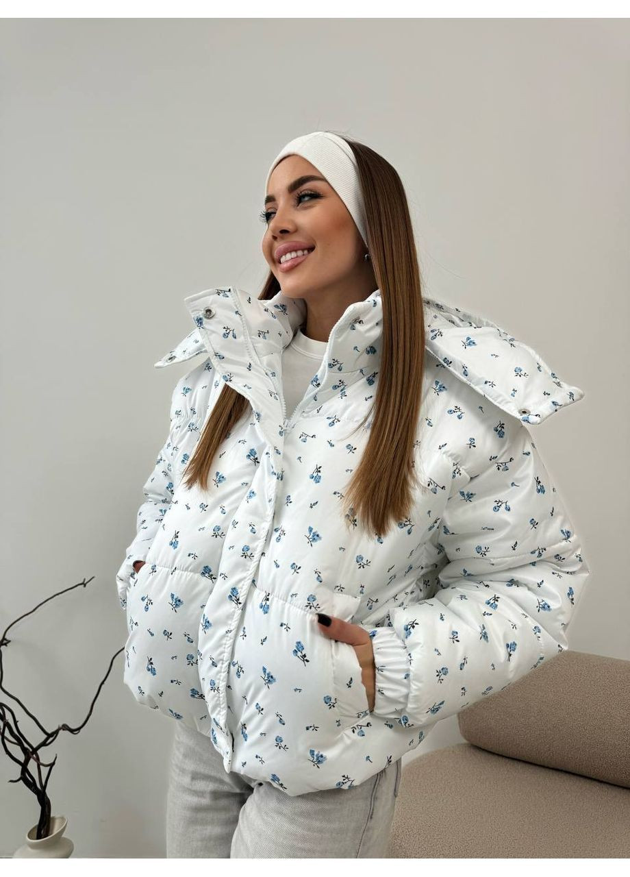 Белая демисезонная женская куртка Avanti