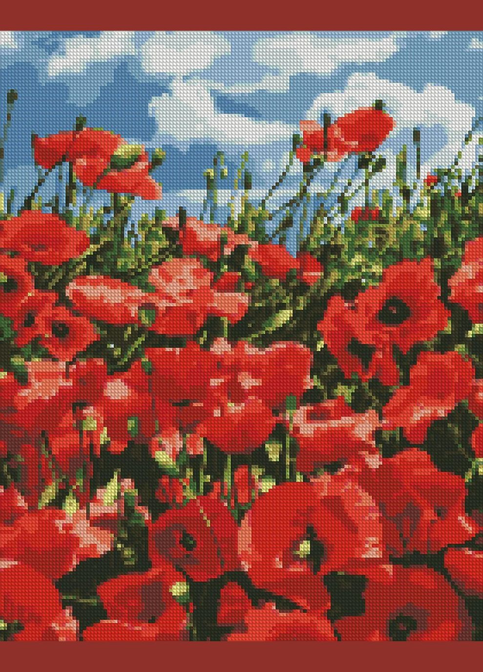 Алмазна мозаїка "Дивовижні маки", 40х50 см, AMO7056 IDEYKA (327730085)