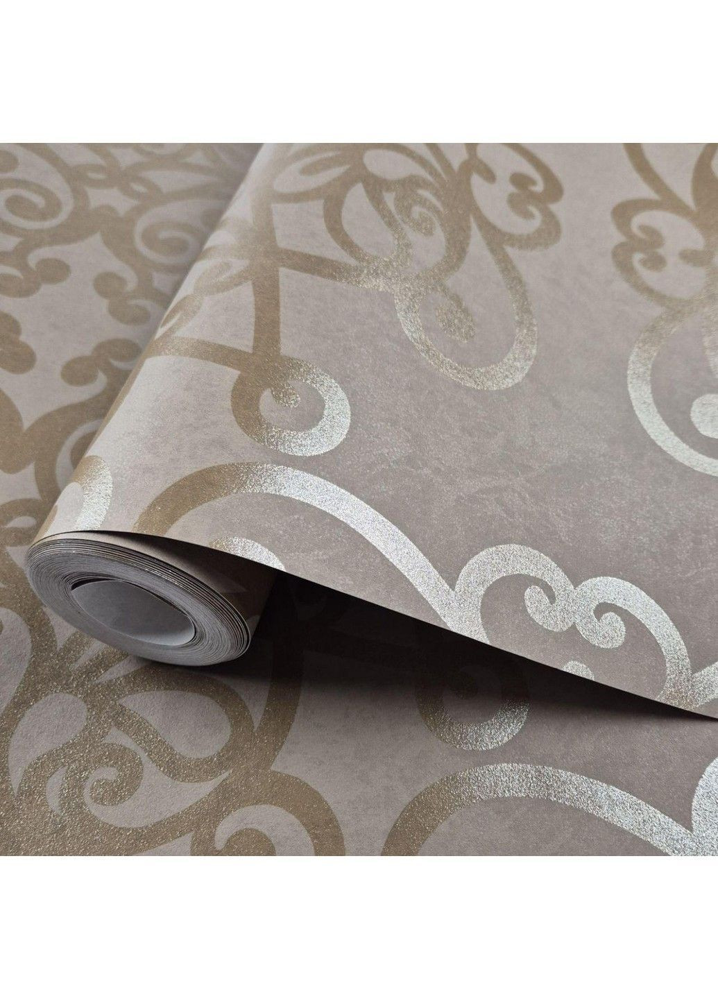 Шпалери флізелінові 0.53 × 10.05 м 58605, коричневі для спальні, вітальні, коридору MARBURG (368895609)