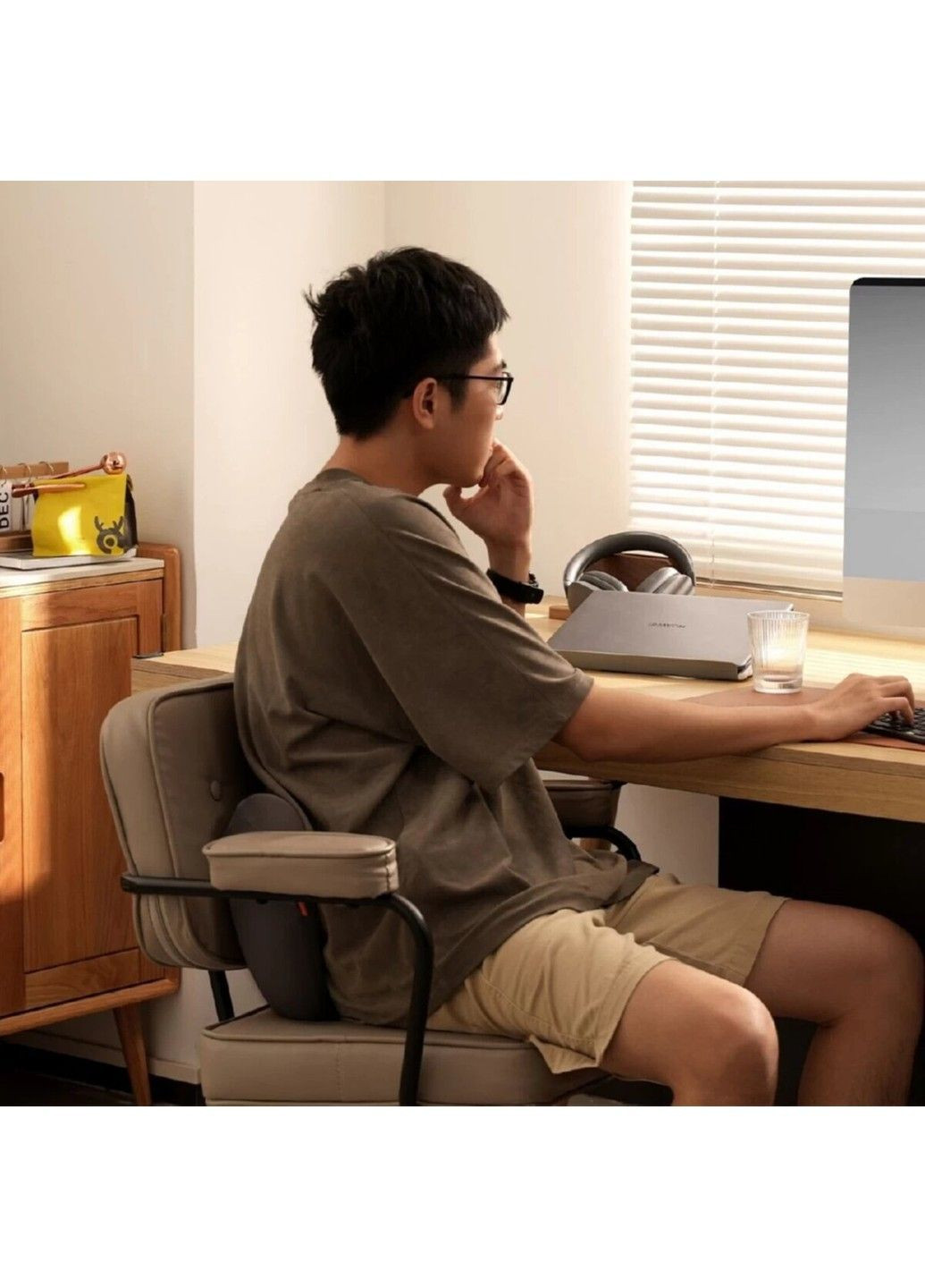 Подушка для попереку ComfortRide Series Car Lumbar Pillow Cluster Black Baseus (370705624)