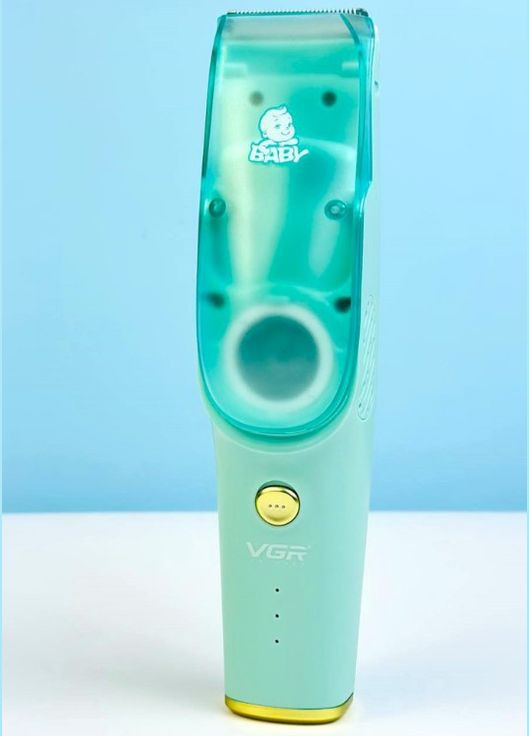 Машинка для стрижки дітей 5 Вт із видаленням волосся блакитний (2390000049) VGR V-151 (345562824)